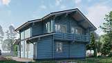 Фото Двухэтажный теплый дом с балконом 10000х11500
