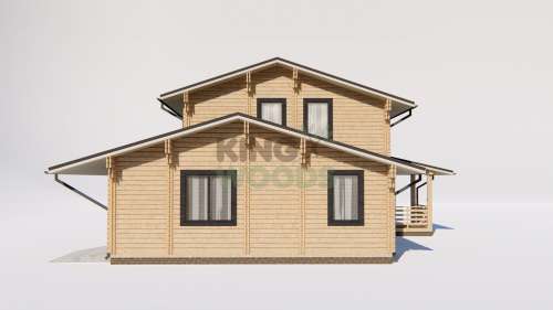 Двухэтажный теплый дом 15800х13200