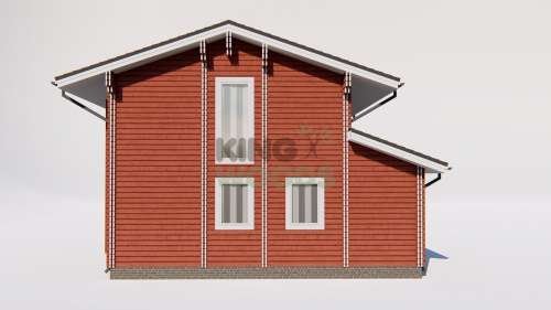 Двухэтажный теплый дом 9500х10000